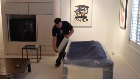 How to pack furniture for shipping.