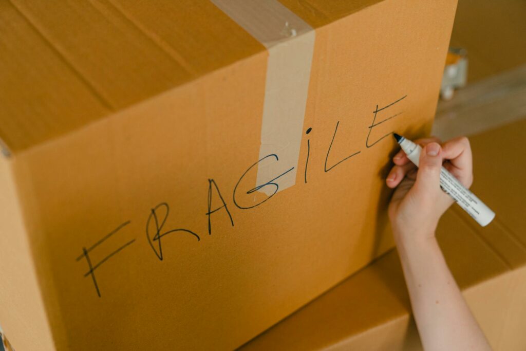 Label boxes properly to avoid damage while moving.
